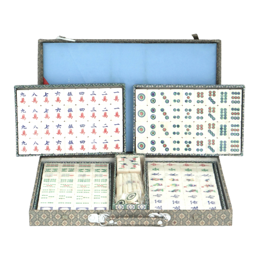 Ox-bone Bamboo Hand-crafted Mahjong Set