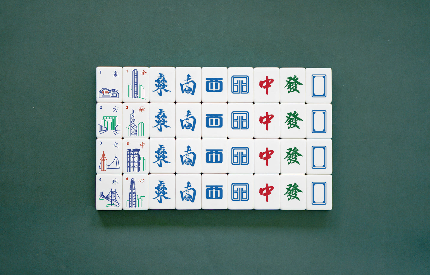 Hong Kong Thematic Mahjong Set