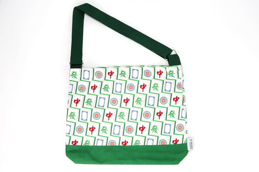 Mahjong Pattern Cross Bag