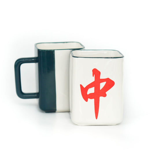 Ceramic Square Mahjong Mug