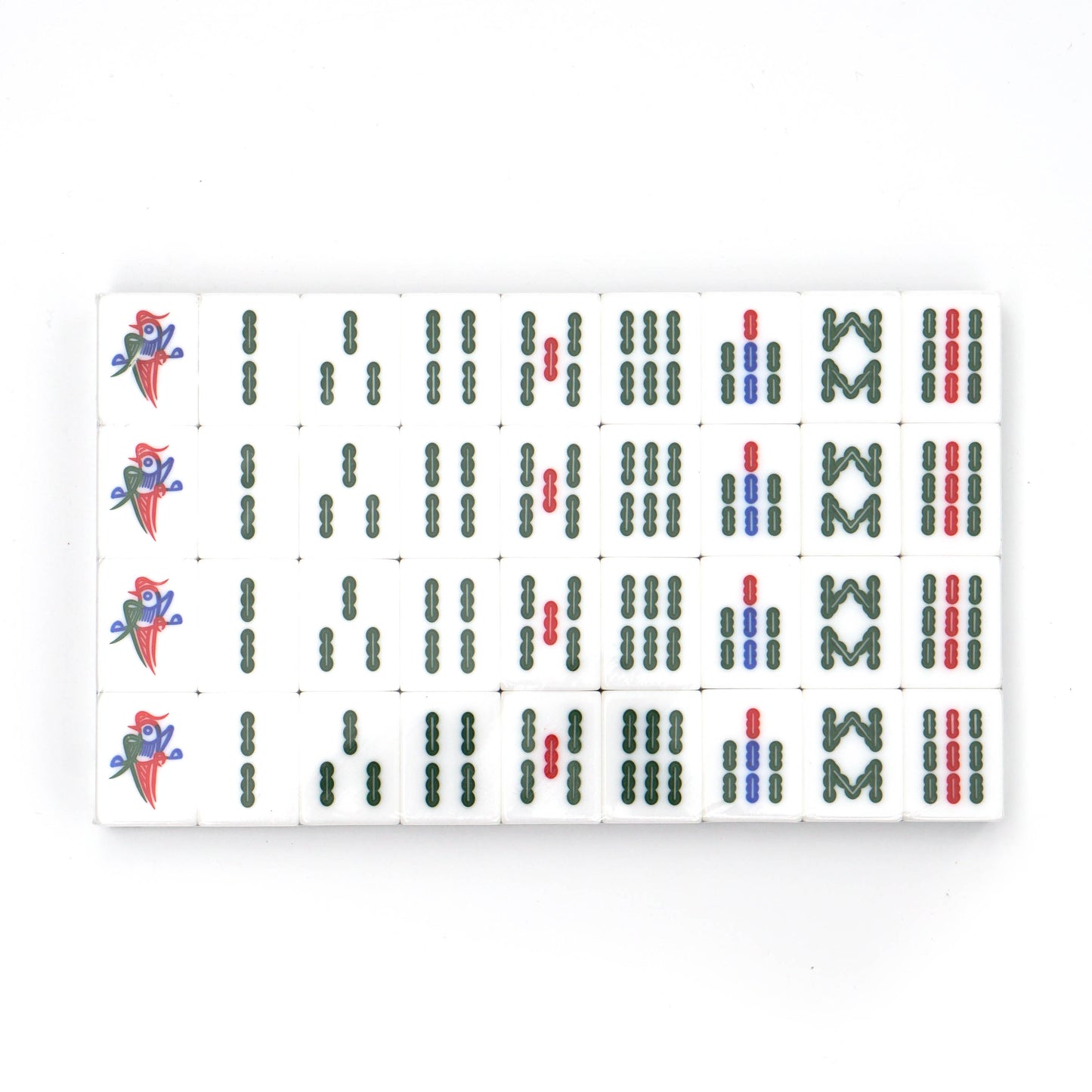 Standard Mahjong Set with Hong Kong Thematic Flower Tiles
