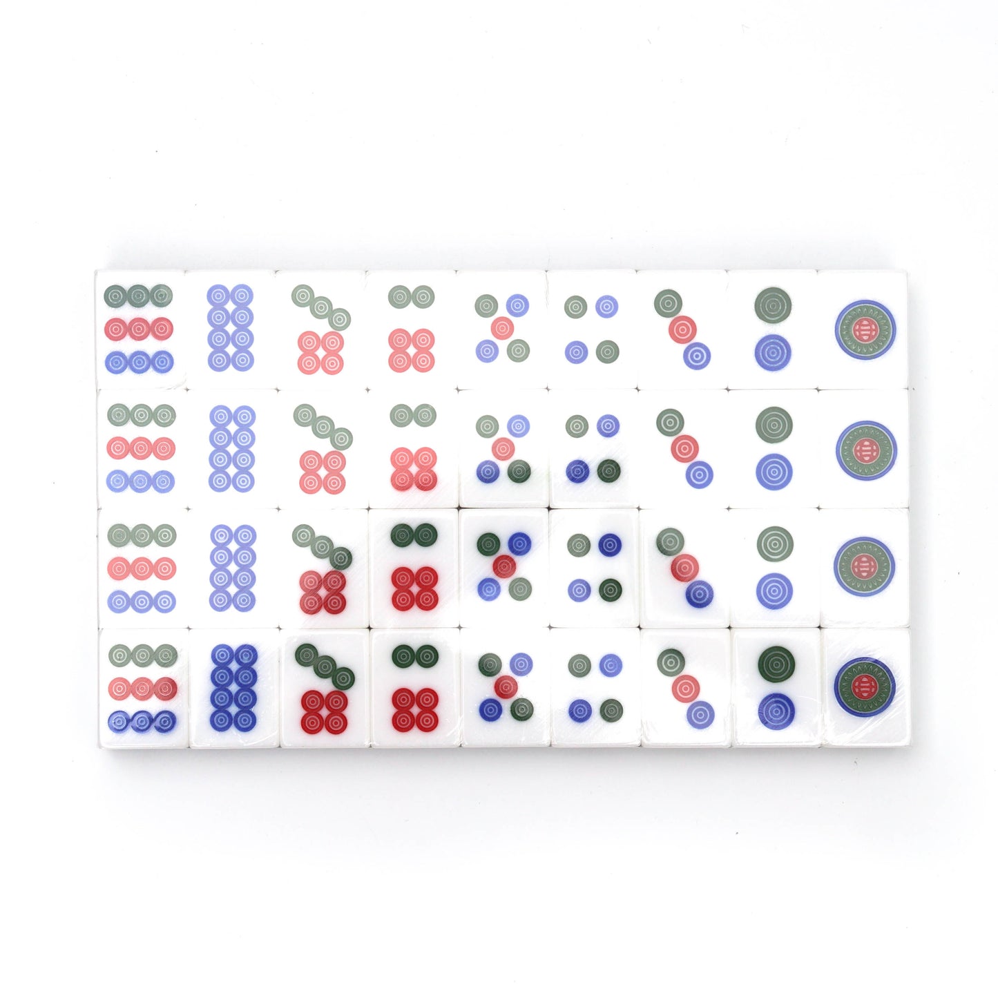 Standard Mahjong Set with Hong Kong Thematic Flower Tiles