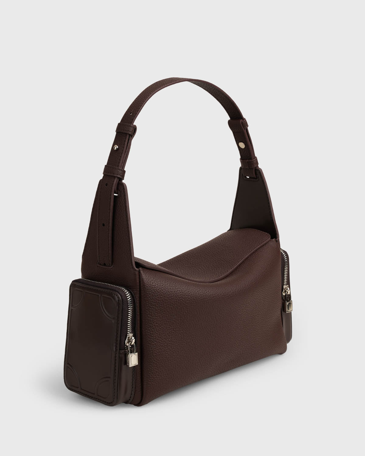 Mahjong Cowhide Shoulder Handbag