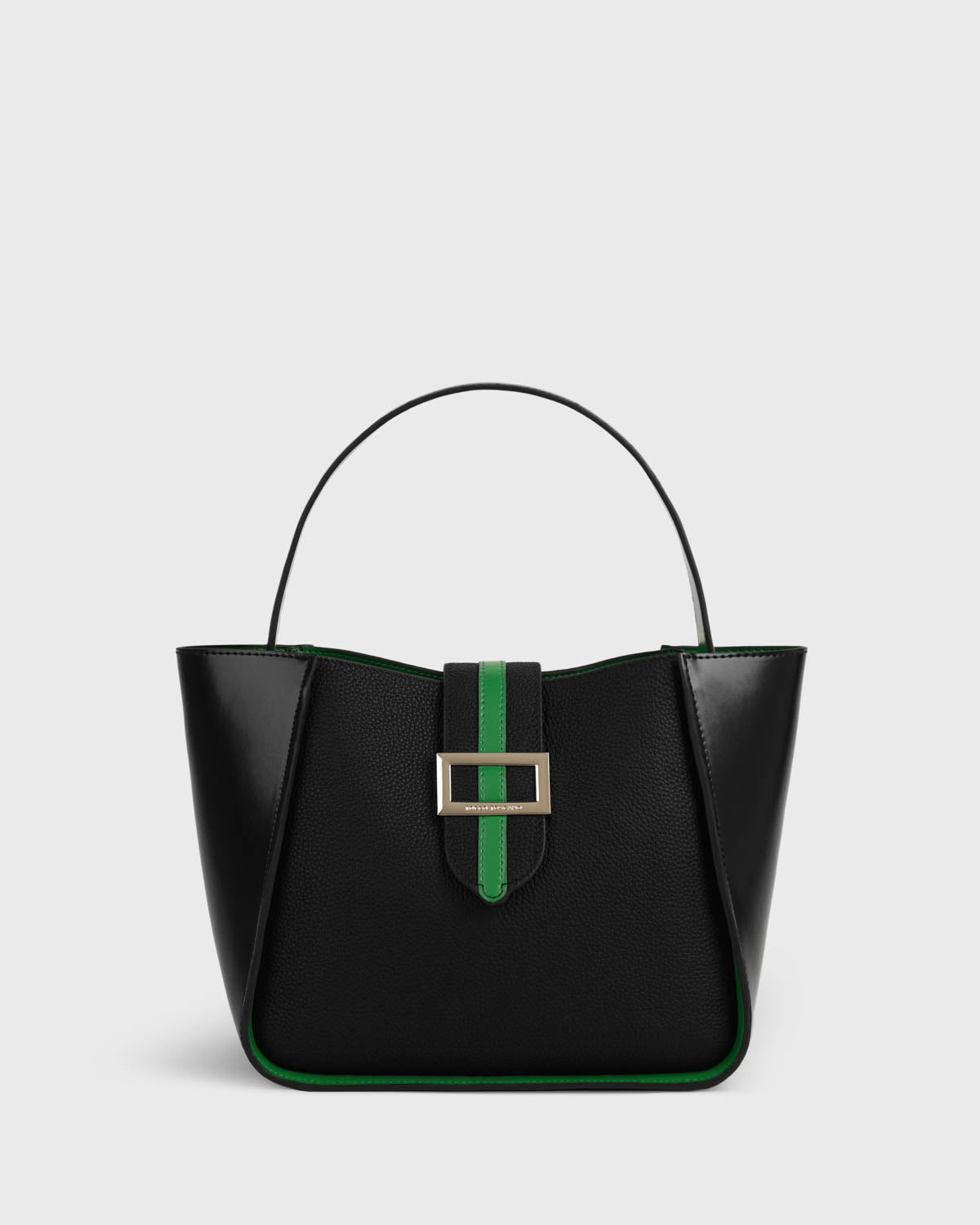 Mahjong Cowhide Trapeze Handbag