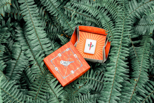 Hand-Carved Mahjong Tile