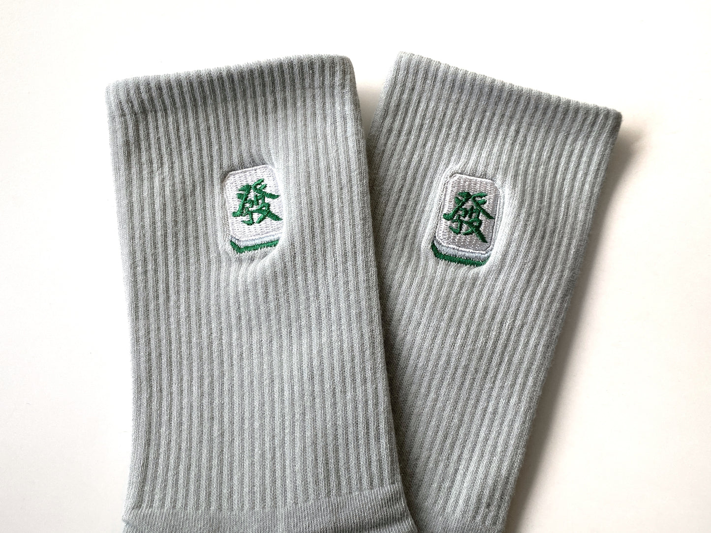 Glocal Mahjong Brand Embroidered Socks (2 Colors)