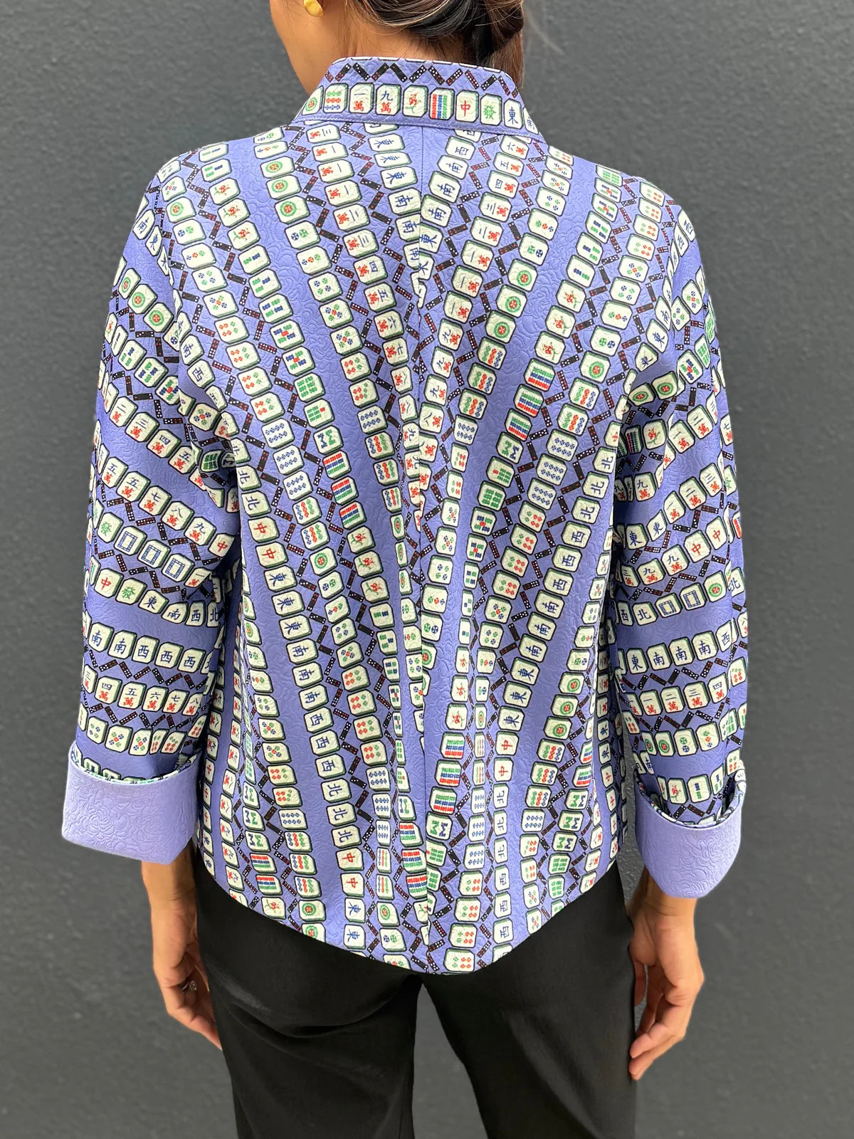 Mahjong Reversible Oriental Jacket (Lavender)