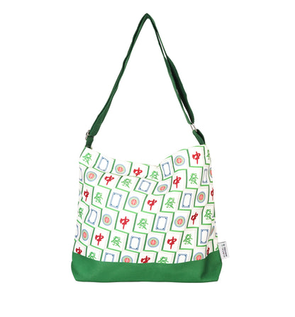 Mahjong Pattern Cross Bag