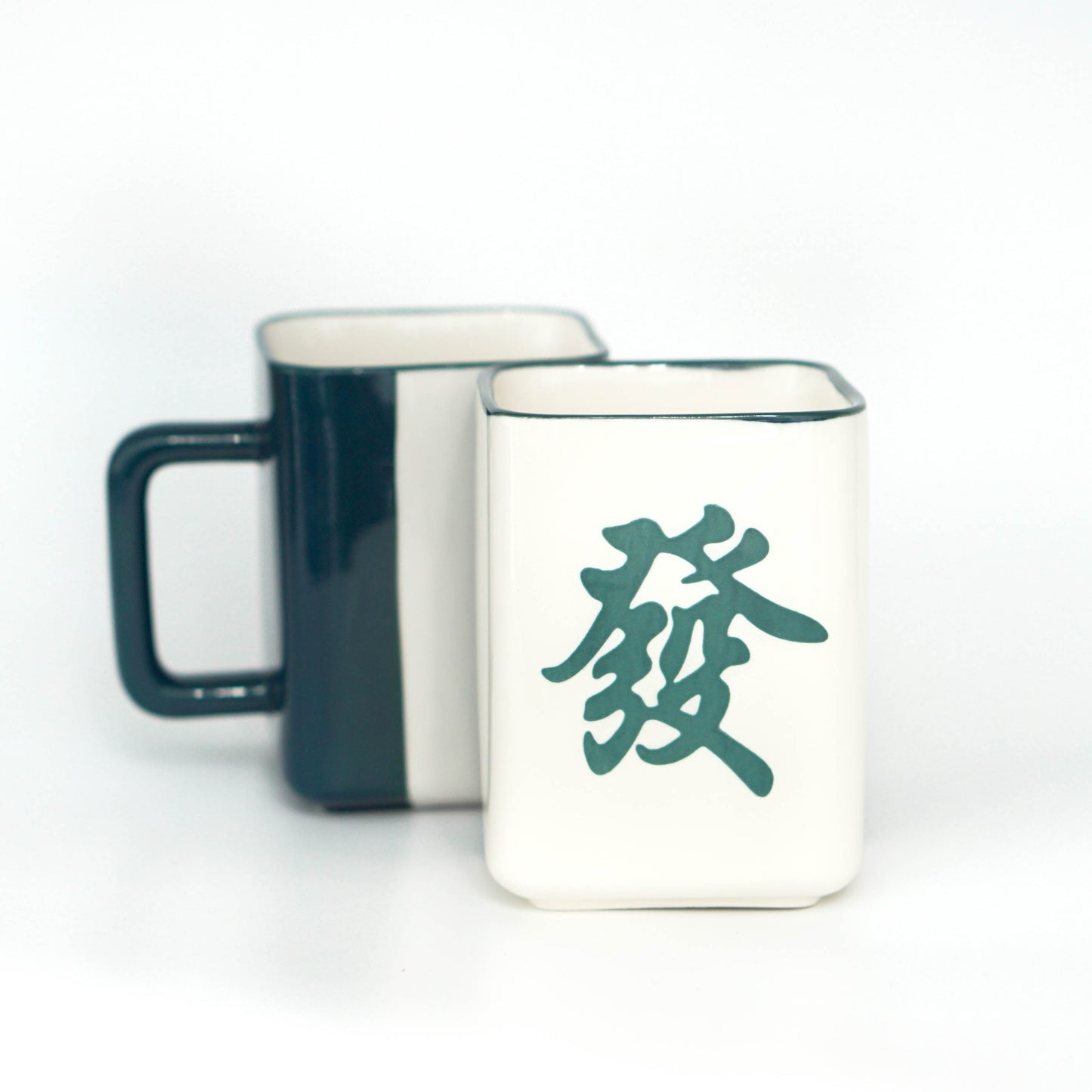 Ceramic Square Mahjong Mug