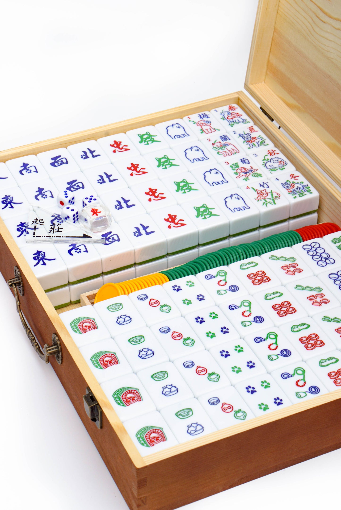 Timber Box Mahjong Set Container
