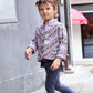 Marjo Kids Mahjong Oriental Jacket (Purple/ Green)