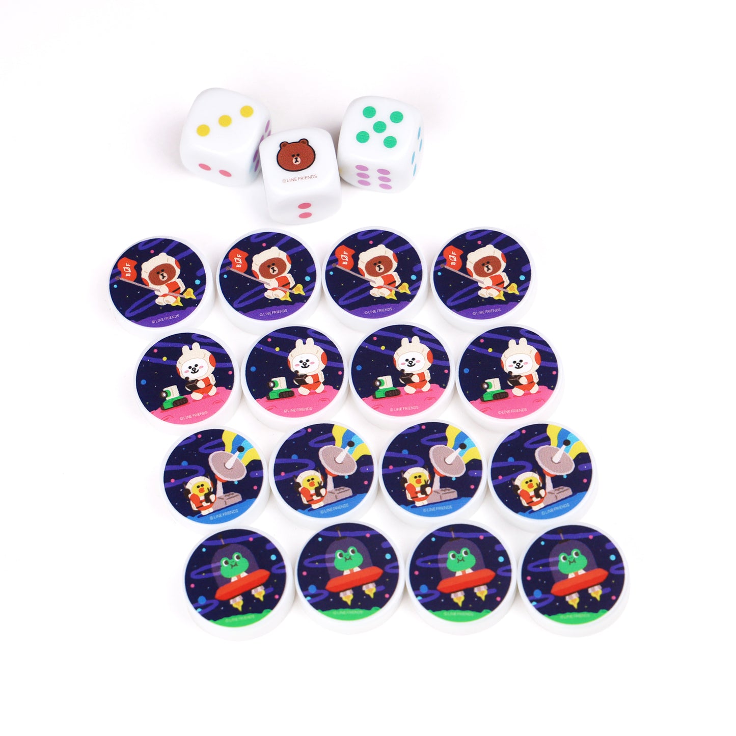 LINE FRIENDS Ultimate Game Table Multi Game Table (3 Classic Board Games + Mahjong Game Mat)