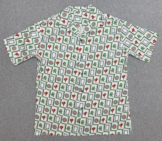 Glocal Mahjong Pattern Shirt