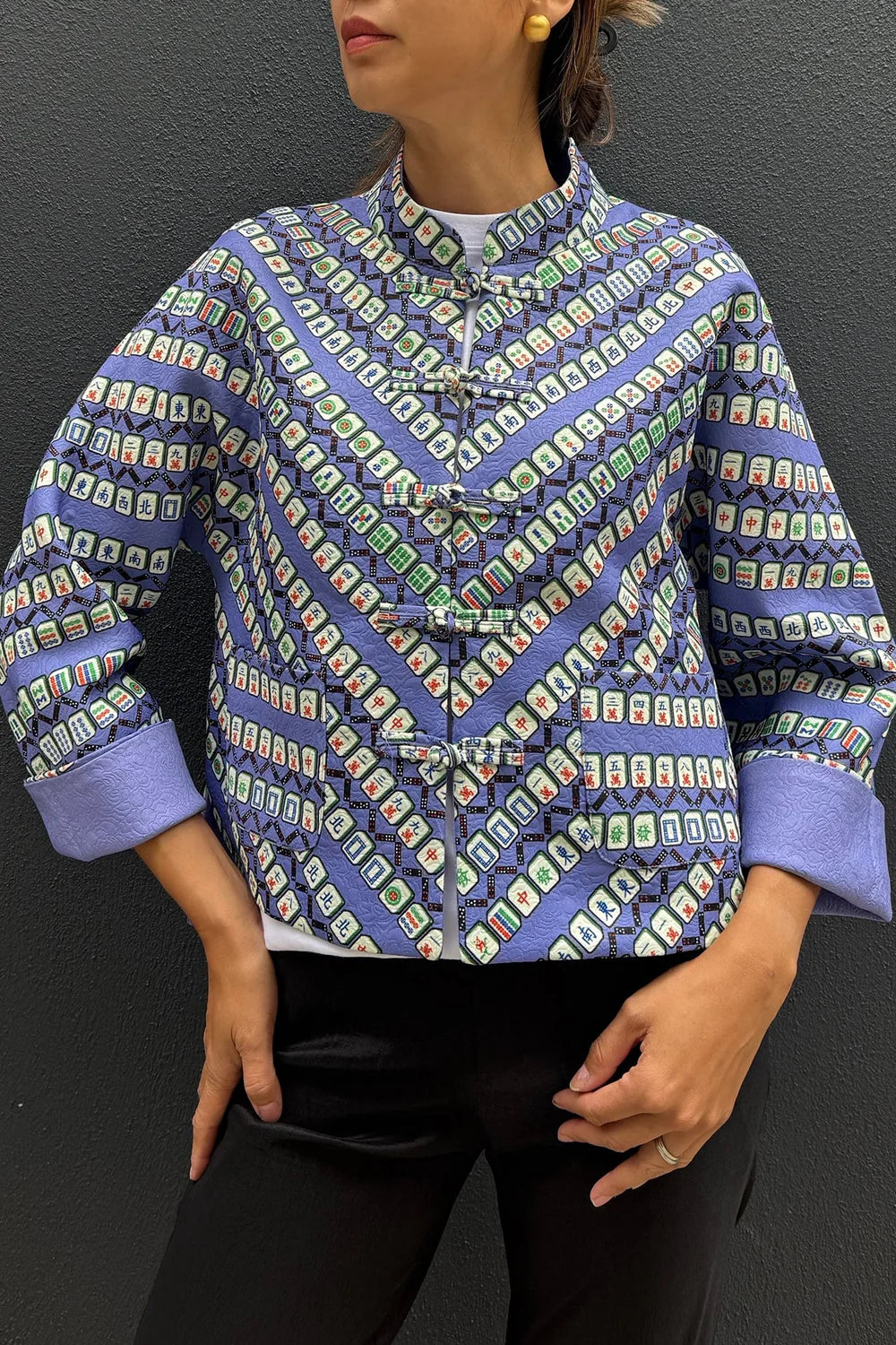 Mahjong Reversible Oriental Jacket (Lavender)