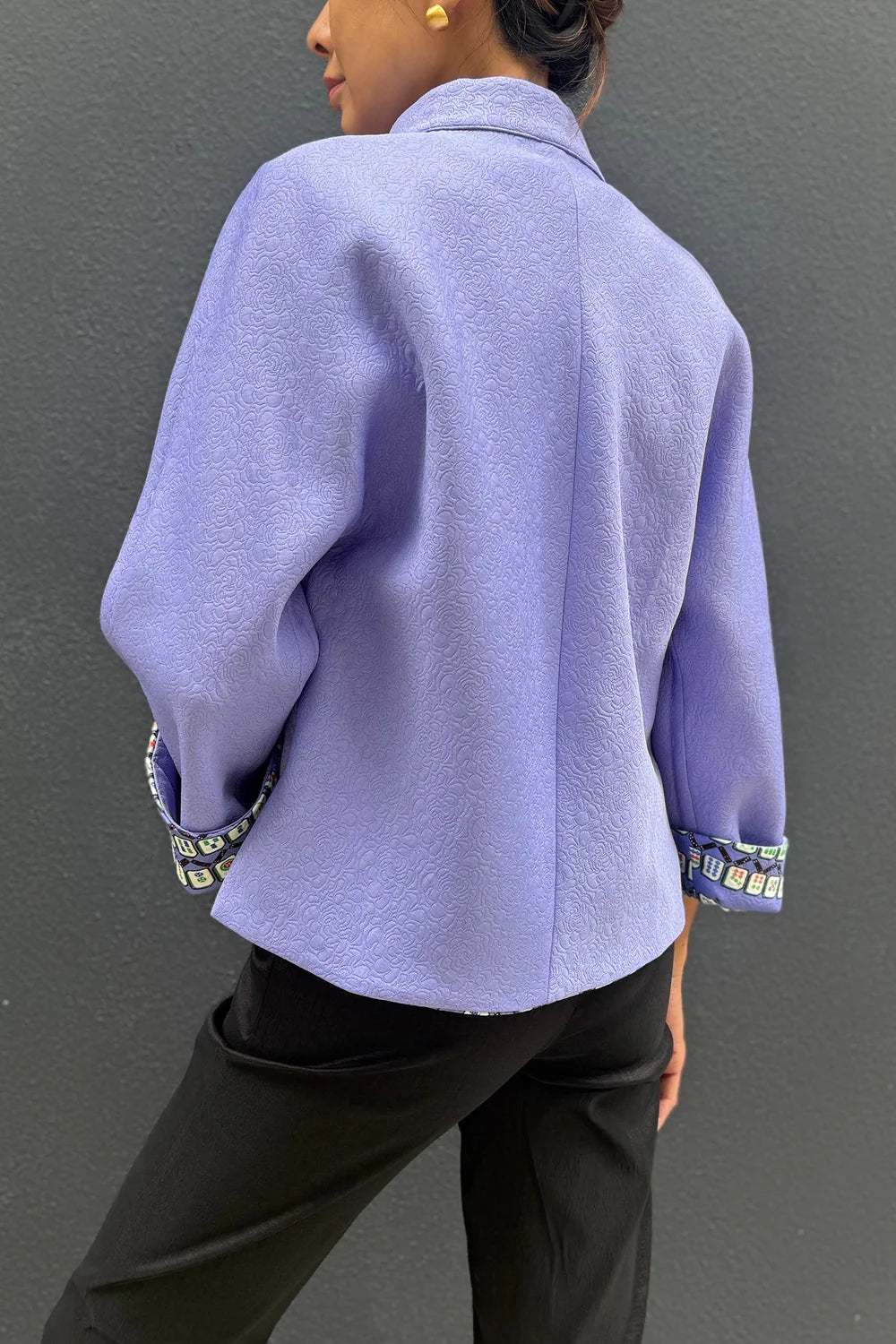 Mahjong Reversible Oriental Jacket (Lavender)