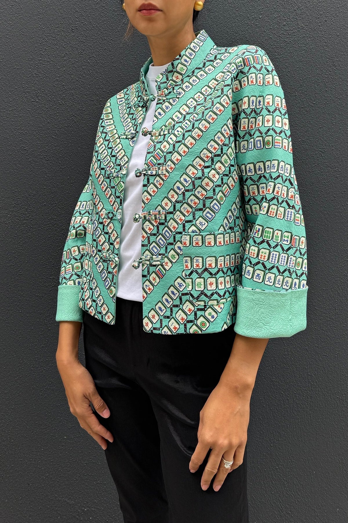 Mahjong Reversible Oriental Jacket (Bermuda)