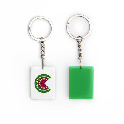 Glocal Mahjong Alphabet Keychain