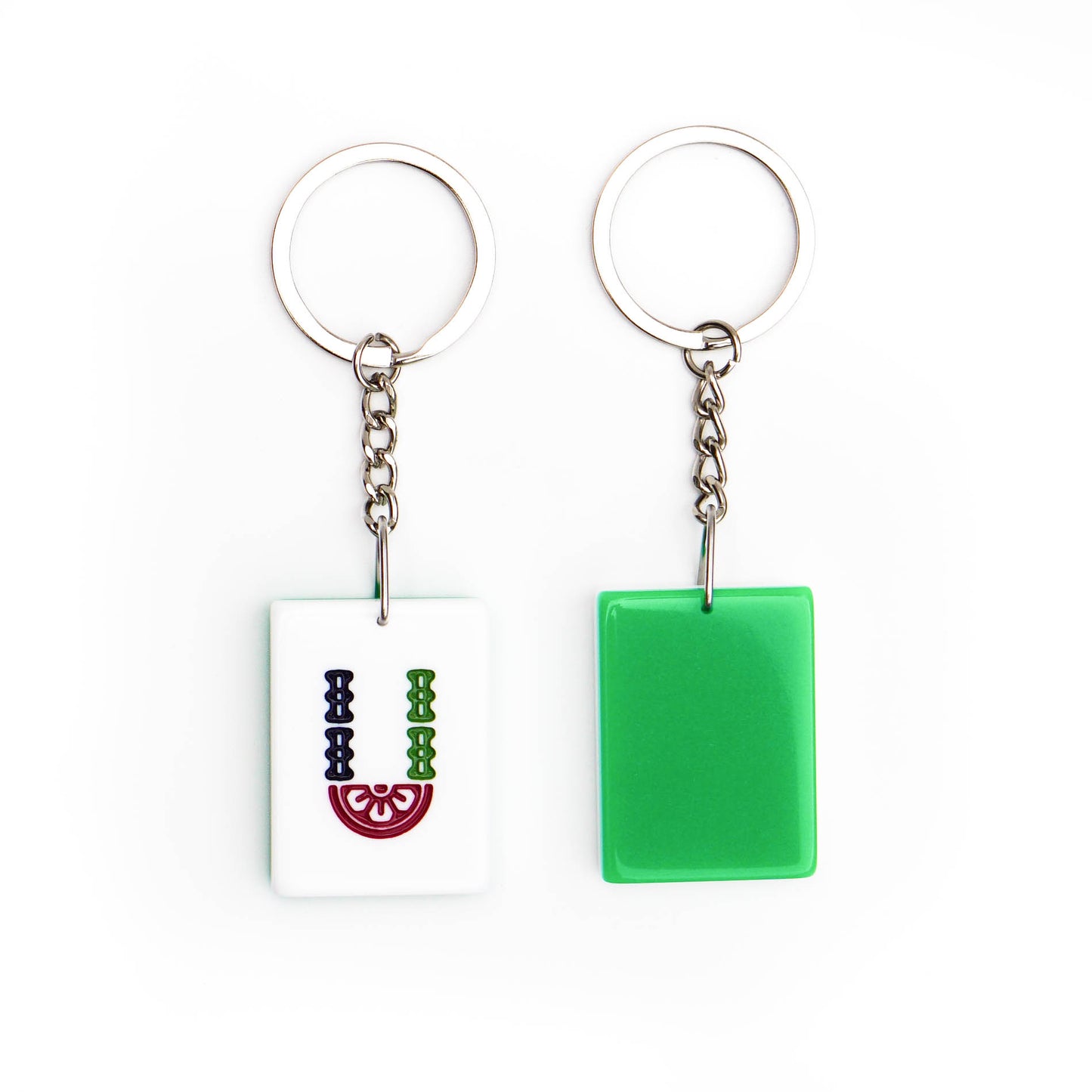 Glocal Mahjong Alphabet Keychain