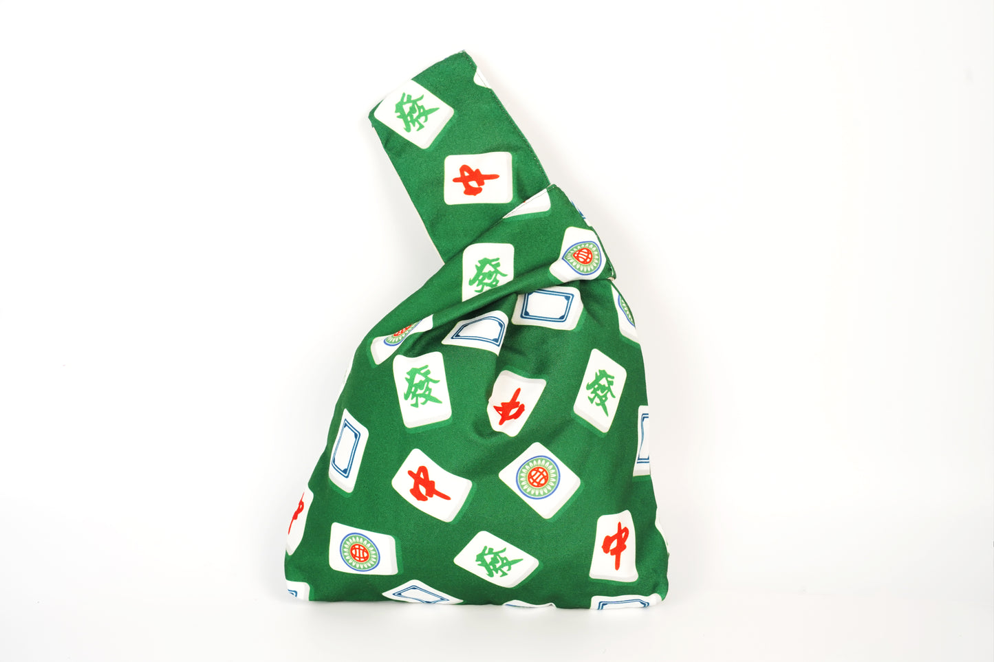 Mahjong Print Japanese Knot Bag