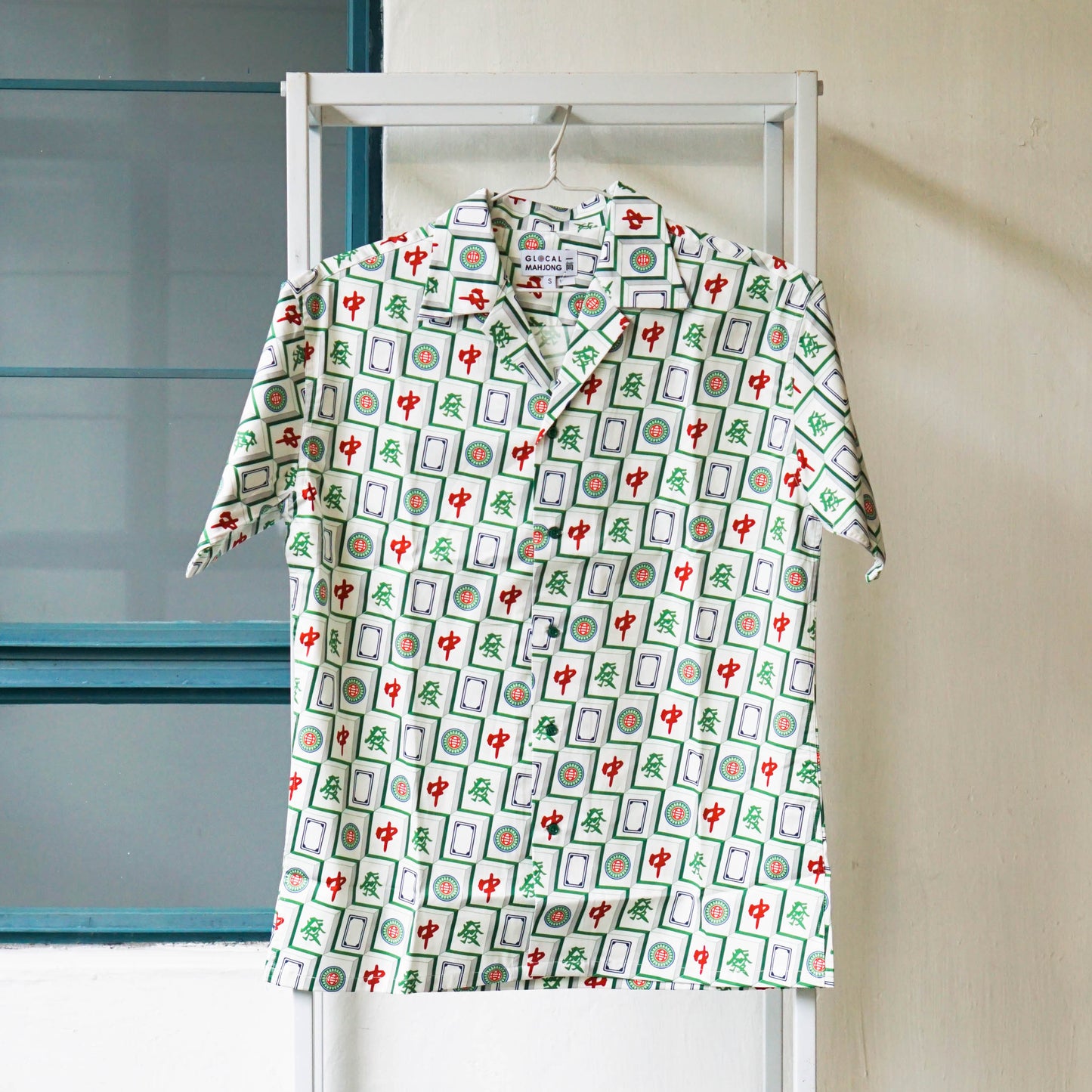 Glocal Mahjong Pattern Shirt