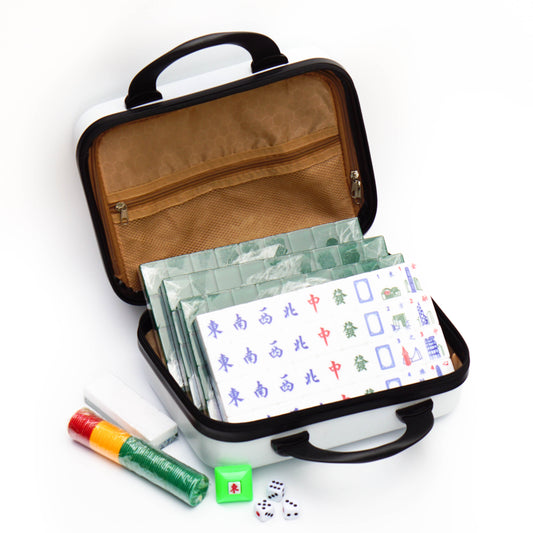 Standard Mahjong Set with Hong Kong Thematic Flower Tiles