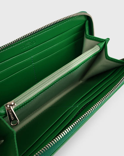 Mahjong Cowhide Long Wallet