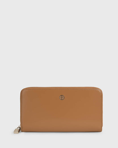 Mahjong Cowhide Long Wallet