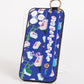 Mahjong Print Iphone Case with Handle (Blue)
