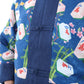 Kylin Mahjong Print Denim Jacket (Blue)