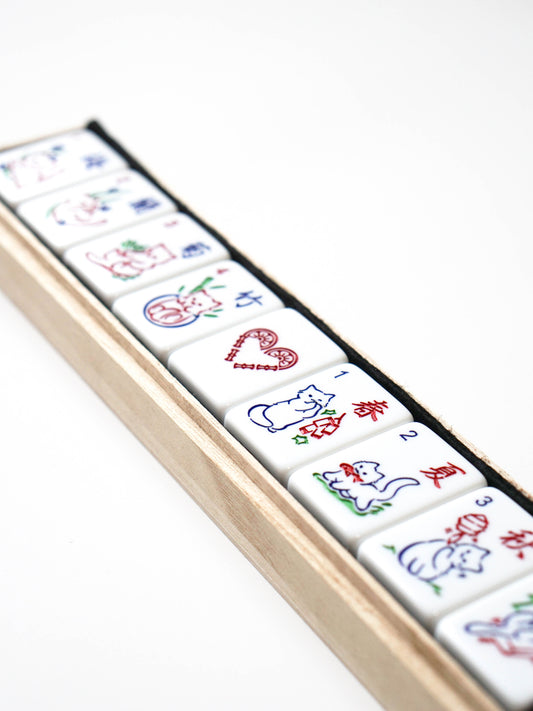 Cat Bonus Mahjong Tiles - Full Set