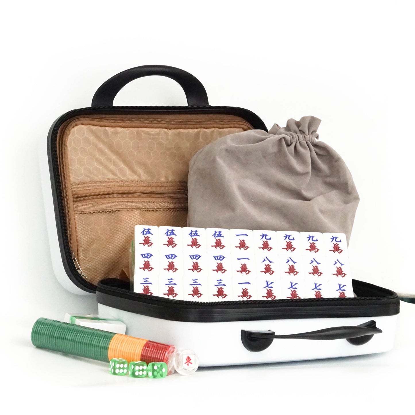 Glocal Mahjong logo travel case (Plastic mahjong set container)