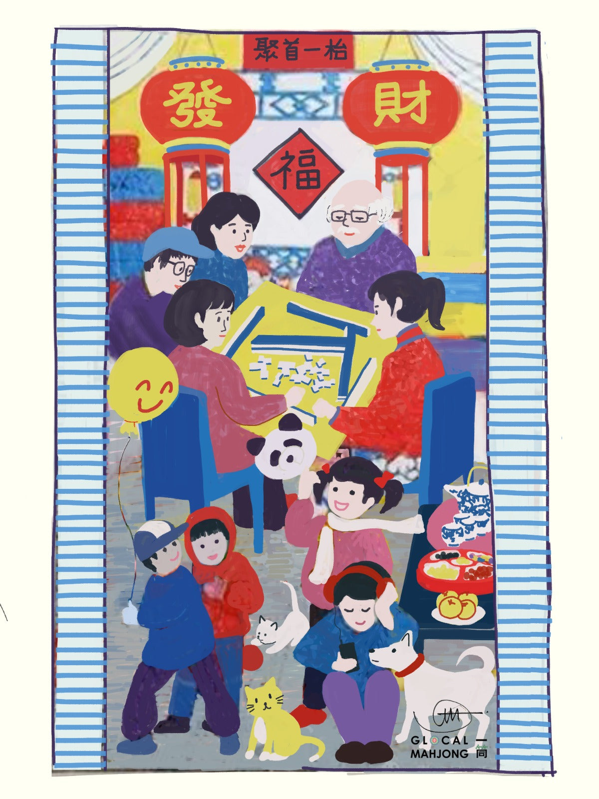 Mahjong CNY Postcard